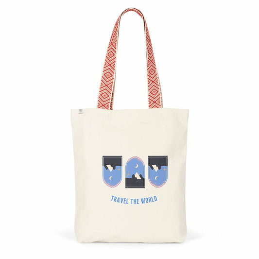 TOTE BAG TRAVEL THE WORLD - frente_1